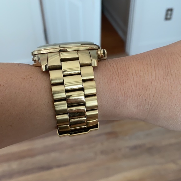 Michael Kors large face - gold watch - unisex - Picture 3 of 4